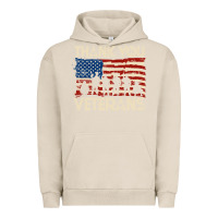 Pigment French Oak Thank You Veterans American Flag Patriotic Urban Hoodie - baoMotion