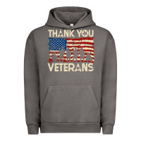 Pigment Tornado Thank You Veterans American Flag Patriotic Urban Hoodie - baoMotion