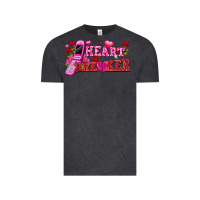 Vintage Black Heart breaker Valentine's Day Vintage Tee - FaDigitalArtStudio