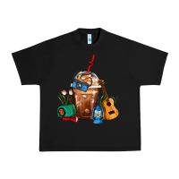 Black Camping Frappe Coffee Urban Heavy Tee - FaDigitalArtStudio