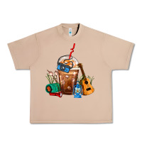 Burro Camping Frappe Coffee Urban Heavy Tee - FaDigitalArtStudio