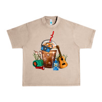 French Oak Camping Frappe Coffee Urban Heavy Tee - FaDigitalArtStudio