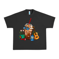 Pigment Black Camping Frappe Coffee Urban Heavy Tee - FaDigitalArtStudio