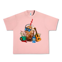 Salmon Camping Frappe Coffee Urban Heavy Tee - FaDigitalArtStudio