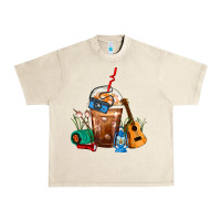 Sandshell Camping Frappe Coffee Urban Heavy Tee - FaDigitalArtStudio