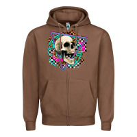 Chestnut race skull Zipper Hoodie - AdoDesignShop
