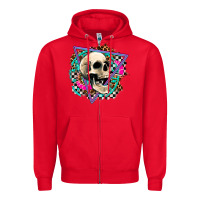Red race skull Zipper Hoodie - AdoDesignShop
