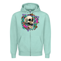 Seafoam race skull Zipper Hoodie - AdoDesignShop