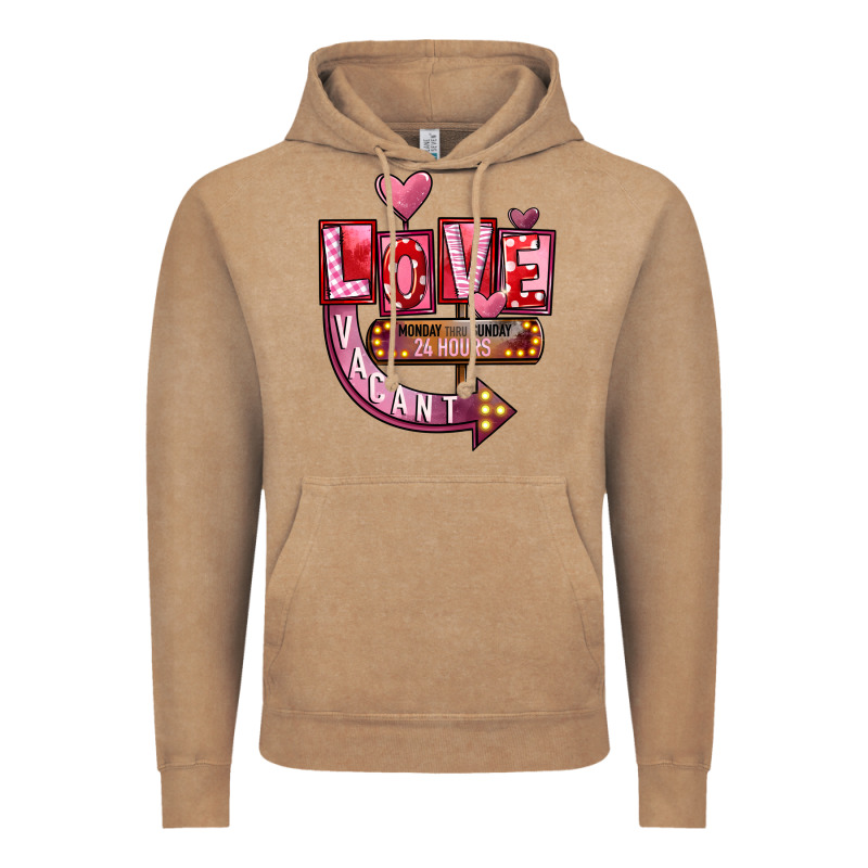 Valentines Day Love Vacant Vintage Hoodie by FaDigitalArtStudio | Teevron