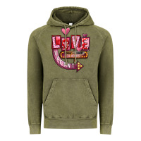 Vintage Olive Valentines Day Love Vacant Vintage Hoodie - FaDigitalArtStudio