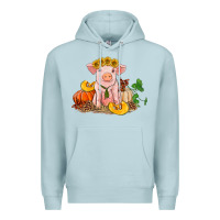 Blue Mist fall pig Premium Hoodie - RanaPortraitStore