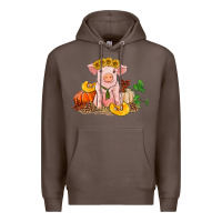 Coffee fall pig Premium Hoodie - RanaPortraitStore