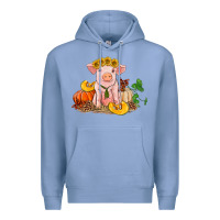 Colony Blue fall pig Premium Hoodie - RanaPortraitStore