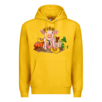 Lemon fall pig Premium Hoodie - RanaPortraitStore