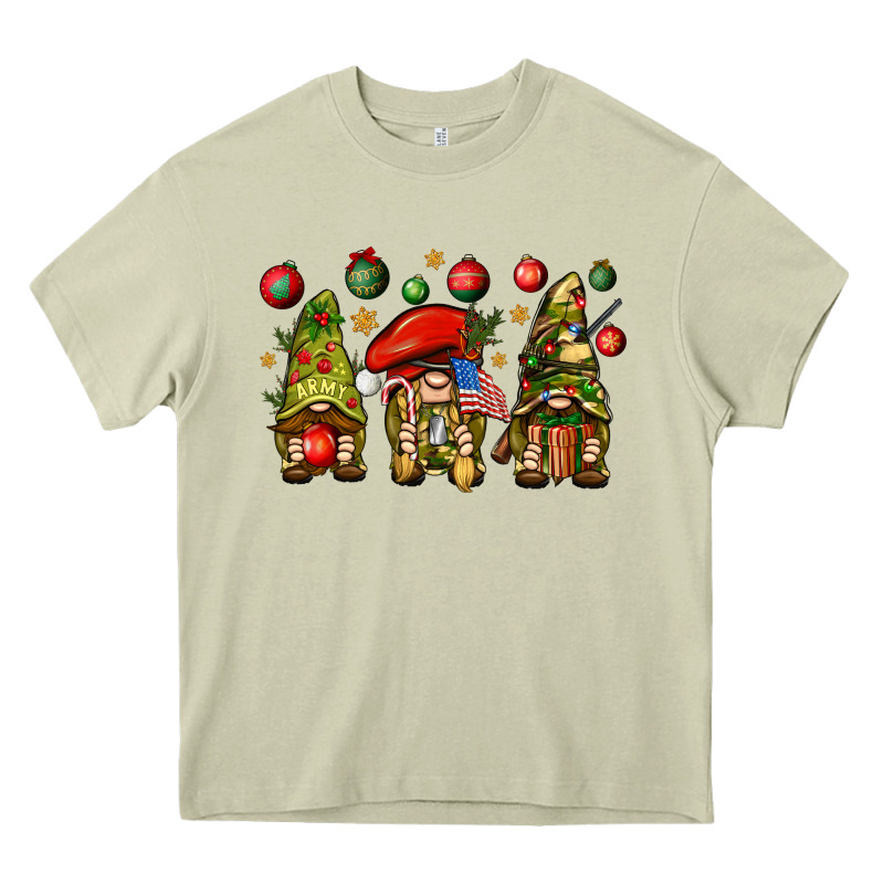 Christmas Army Gnomes 4th Of July Heavy Core Tee by HowdyJamesFarm | Teevron