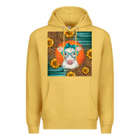 Antique Gold charolais cow Premium Hoodie - LillyAllenDesigns