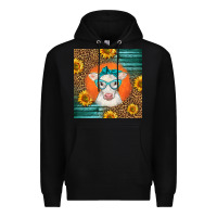 Black charolais cow Premium Hoodie - LillyAllenDesigns