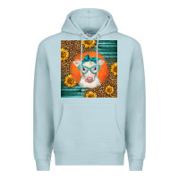 Blue Mist charolais cow Premium Hoodie - LillyAllenDesigns