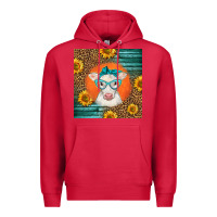 Cardinal charolais cow Premium Hoodie - LillyAllenDesigns