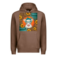 Chestnut charolais cow Premium Hoodie - LillyAllenDesigns