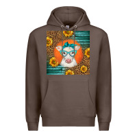 Coffee charolais cow Premium Hoodie - LillyAllenDesigns