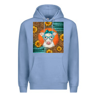 Colony Blue charolais cow Premium Hoodie - LillyAllenDesigns