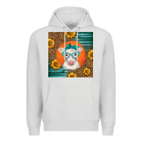 Dove Grey charolais cow Premium Hoodie - LillyAllenDesigns