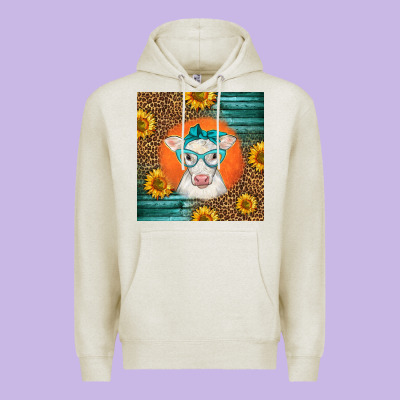 Charolais Cow Premium Hoodie Designed By Lillyallendesigns