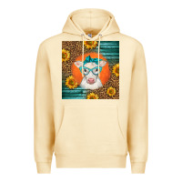 Pina Colada charolais cow Premium Hoodie - LillyAllenDesigns