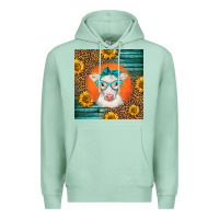 Seafoam charolais cow Premium Hoodie - LillyAllenDesigns