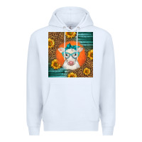 White charolais cow Premium Hoodie - LillyAllenDesigns