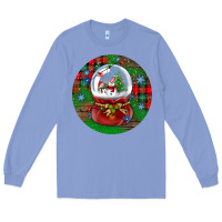 Colony Blue snow globe christmas ornament Long Sleeve Tee - BundleAndBundleShop