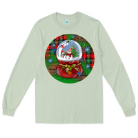 Matcha snow globe christmas ornament Long Sleeve Tee - BundleAndBundleShop