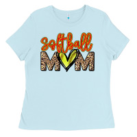 Baby Blue Softball mom Ladies Tee - HowdyJamesFarm