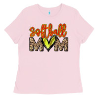 Bubblegum Pink Softball mom Ladies Tee - HowdyJamesFarm