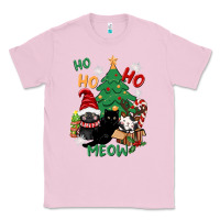 Bubblegum Pink ho ho ho meow Classic Tee - CowGirlArtShop