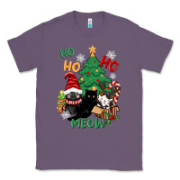 Lavender ho ho ho meow Classic Tee - CowGirlArtShop