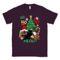 Plum ho ho ho meow Classic Tee - CowGirlArtShop