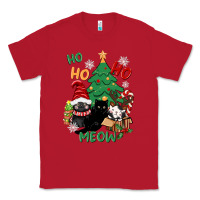 Red ho ho ho meow Classic Tee - CowGirlArtShop