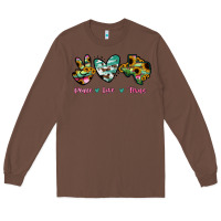 Chestnut Peace Love Texas Long Sleeve Tee - RanaPortraitStore