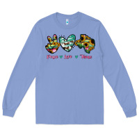 Colony Blue Peace Love Texas Long Sleeve Tee - RanaPortraitStore
