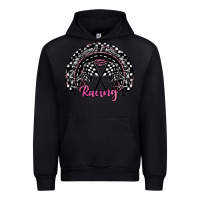 Black racing checkered rainbow Urban Hoodie - JahusDesignShop