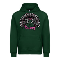 Forest Green racing checkered rainbow Urban Hoodie - JahusDesignShop