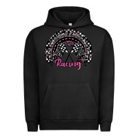 Pigment Black racing checkered rainbow Urban Hoodie - JahusDesignShop