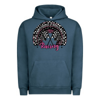 Pigment Midnight Navy racing checkered rainbow Urban Hoodie - JahusDesignShop