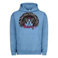 Pigment Pebble Blue racing checkered rainbow Urban Hoodie - JahusDesignShop