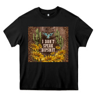 Black i don't speak dipshit Heavy Core Tee - TumblerDesignByShophia