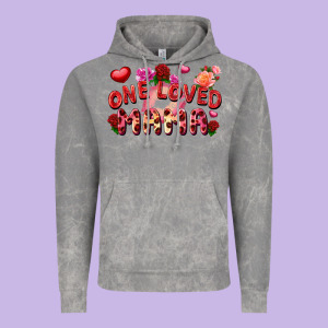 One Loved Mama Vintage Hoodie Designed By Fadigitalartstudio
