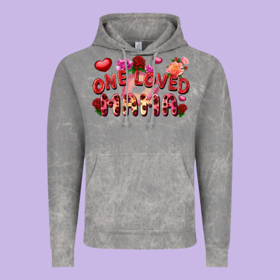 One Loved Mama Vintage Hoodie Designed By Fadigitalartstudio