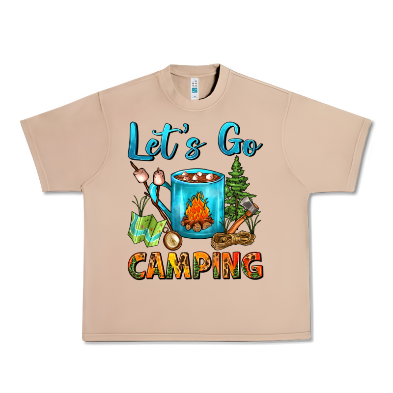 Let's Go Camping Coffee Mug Urban Heavy Tee by FaDigitalArtStudio | Teevron